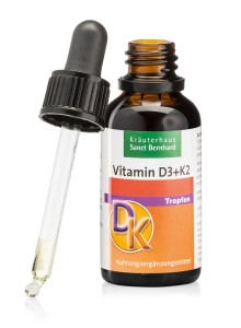 Vitamin D3 (25mcg) + K2 (20mcg) Drops, 30ml / dietary supplement Vitamin D3 (25mcg) + K2 (20mcg) Drops, 30ml / dietary supplement