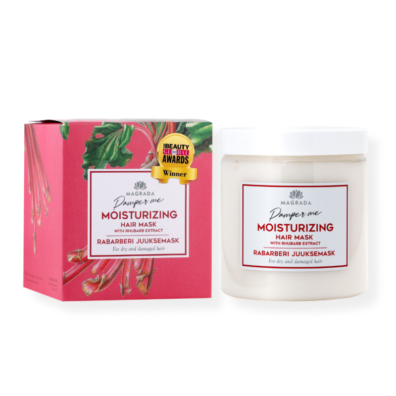 Maschera per capelli al rabarbaro con olio di ricino, 250ml