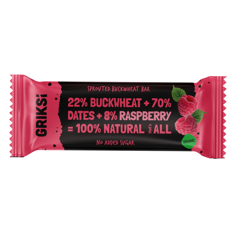 Raw Bar with Sprouted Buckwheat & Raspberry