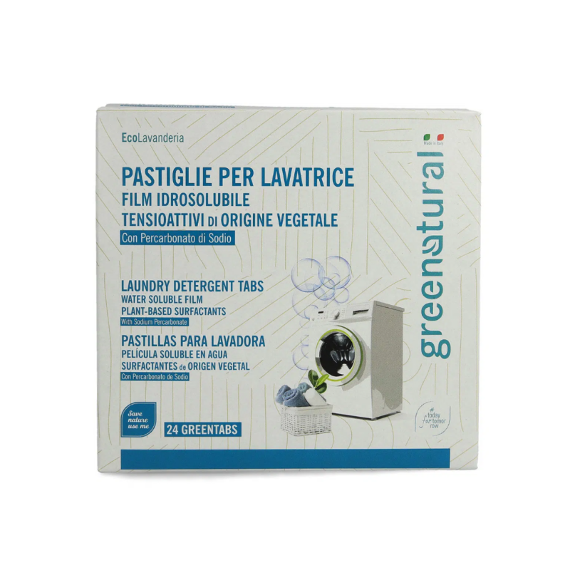 Pastiglie per lavatrice con percarbonato di sodio