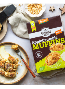 Base senza glutine per muffin al sbriciolato di mele, 400g