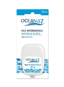 Filo interdentale con cera d´api