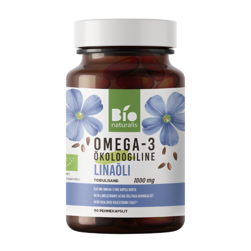 Omega-3 Linseed Oil Capsules, 90pcs / dietary supplement