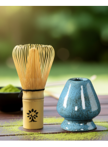 Ceramic Matcha Whisk Holder, Blue, 1pc