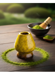 Ceramic Matcha Whisk Holder, Yellow, 1pc