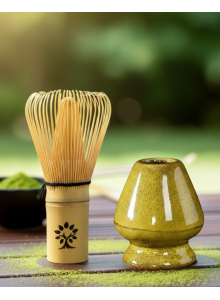 Ceramic Matcha Whisk Holder, Yellow, 1pc