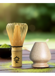 Matcha vispli hoidja, keraamiline, täpiline, 1tk