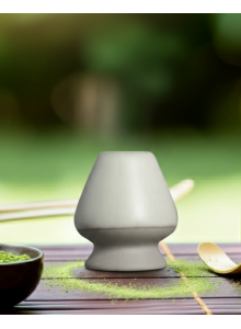 Matcha vispli hoidja, keraamiline, hall, 1tk