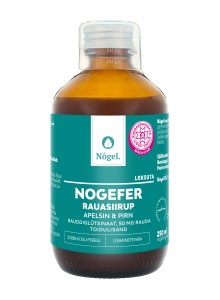 Rauasiirup NOGEFER (50mg) apelsini ja pirniga