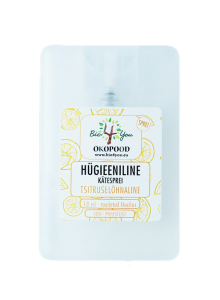 Spray igienico per le mani, profumato agli agrumi