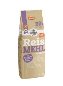 Gluteeniton täysjyvä riisijauho, 500g