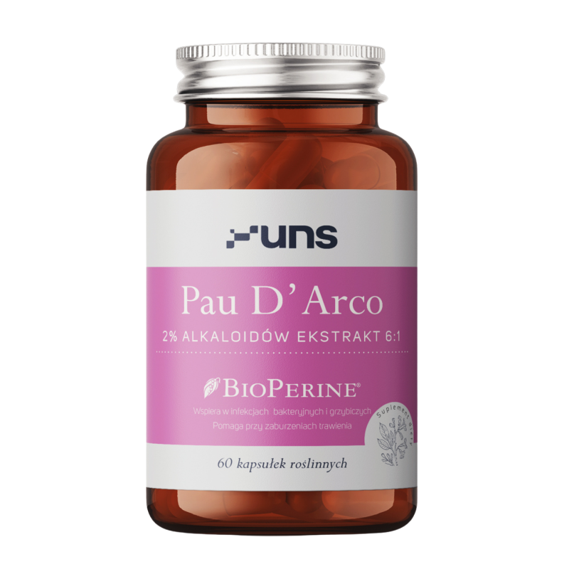 Pau D´Arco (500mg) + Bioperine, 60 capsules / dietary supplement