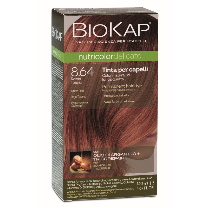 Biokap Nutricolor Delicato 8.64 / titaanpunane / püsivärv