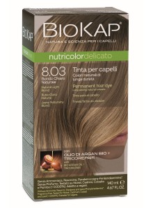 Biokap Nutricolor Delicato 8.03 / Natural Light Blond Hair Dye