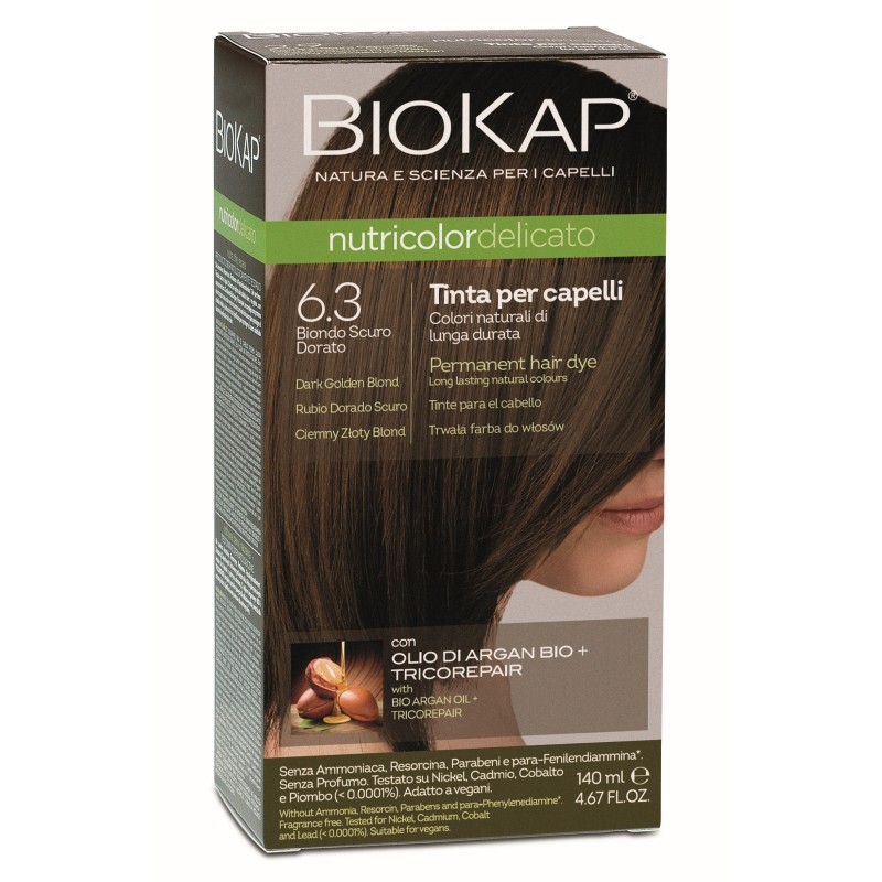 Biokap Nutricolor Delicato 6.3 / tume kuldblond / püsivärv