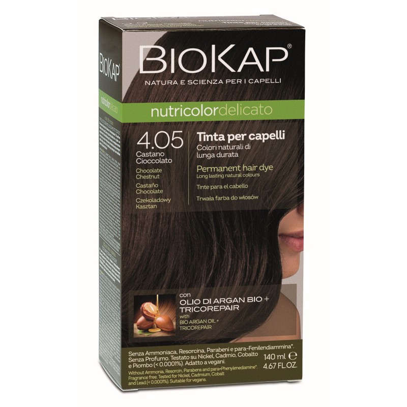Biokap Nutricolor Delicato 4.05 / šokolaadikastan / püsivärv