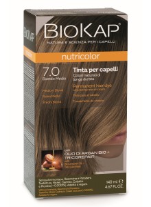 Biokap Nutricolor 7.0 Medium Blonde permanent hair dye | Bio4you