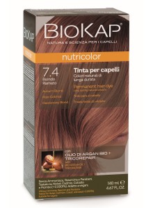 Biokap Nutricolor 7.4 / Auburn Blond Hair Dye