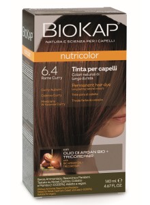 Biokap Nutricolor 6.4 Curry Auburn permanent hair dye | Bio4you