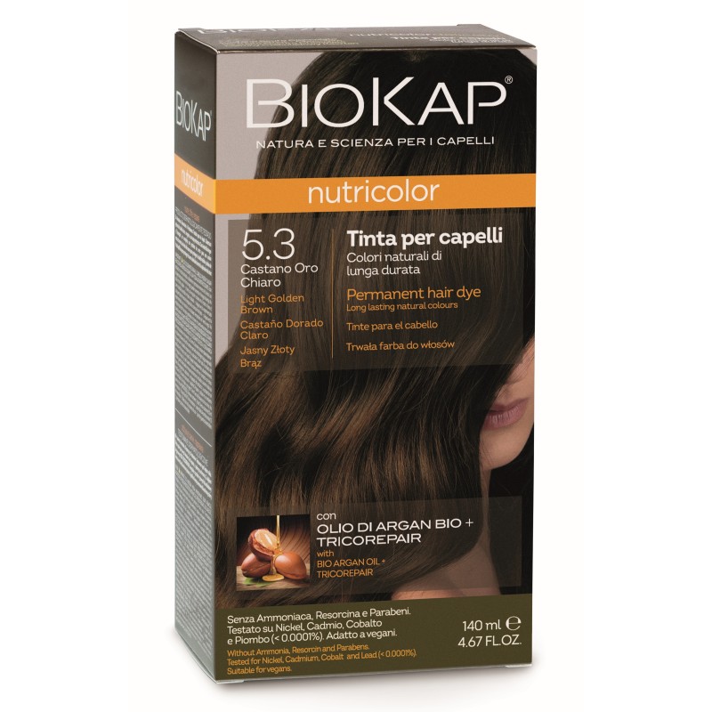 Biokap Nutricolor 5.3 / Light Golden Brown Hair Dye