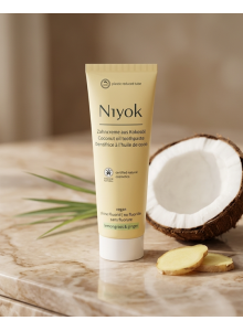 Toothpaste with Coconut Oil, Lemongrass & Ginger, 75ml Toothpaste with Coconut Oil, Lemongrass & Ginger, 75ml