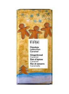 Chocolate with Gingerbread & Caramel Pieces, 100g