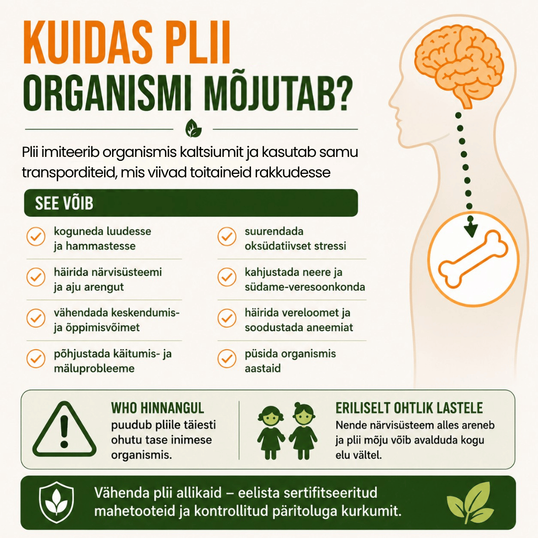 Kuidas plii organismi mõjutab