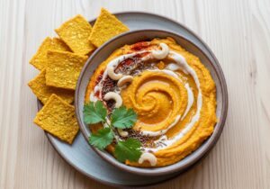 Hummus kõrvitsa ja india pähkli kreemiga