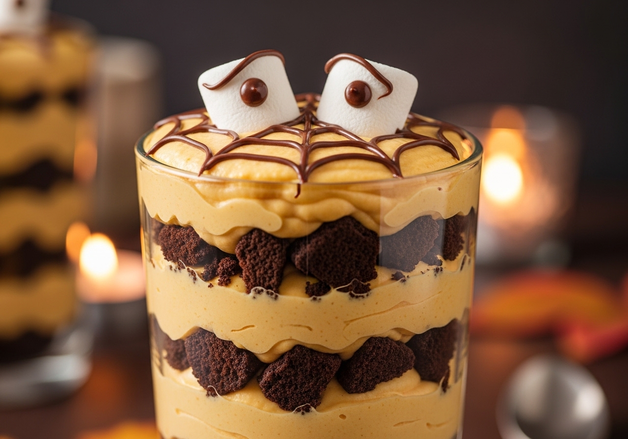 Gluteenivaba Kõrvitsakreemimagustoit Halloweeni Eri Kõrvitsakreemimagustoit Kakao Küpsistega (Gluteenivaba) – Halloweeni maius